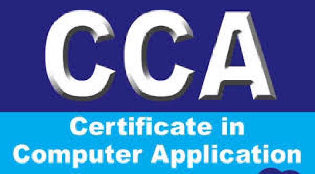 CERT. COURSE IN COMPUTER APPLICATION 